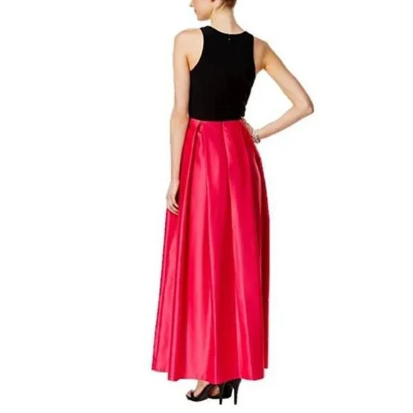 Betsy & Adam Black and Pink Gown - NWT - Picture 2 of 9